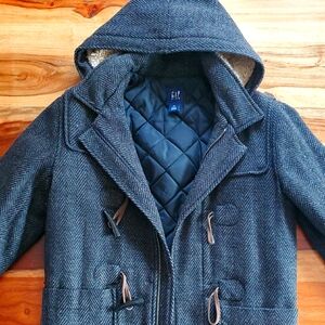 GAP Gray Hooded Coat